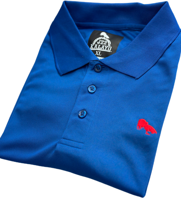 Premium Royal Blue Polo Shirt with Breathable Stretch Fabric J22Kalayos