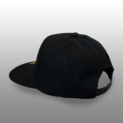 Black Snap-Back Baseball Cap