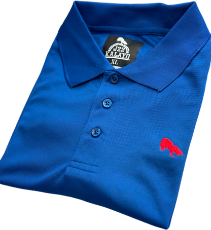 Premium Royal Blue Polo Shirt with Breathable Stretch Fabric